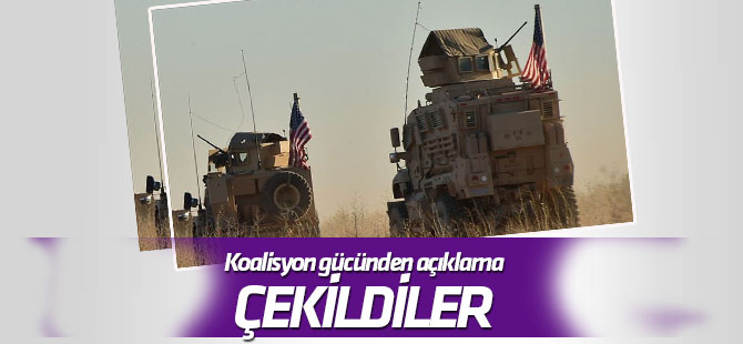 Koalisyon güçleri Münbiç'ten çekildi