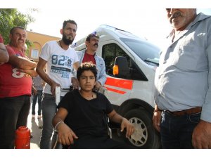 Havan topu saldırısında bacağından yaralanan çocuk İHA’ya konuştu