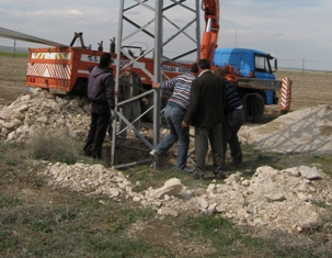 Emirgazi'de fidanlar için sulama çalışmalar