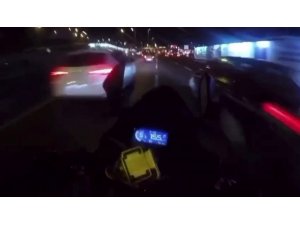 E-5’te motosikletli magandalar “makas” atarak terör estirdi