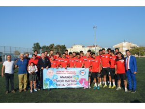 Kaymakam Türköz’en futbol takımına Amatör Spor Haftası ziyareti