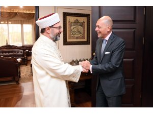 Erbaş, Arjantin Büyükelçisi ile görüştü