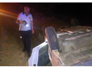 Amasya’da otomobil devrildi: 3 yaralı