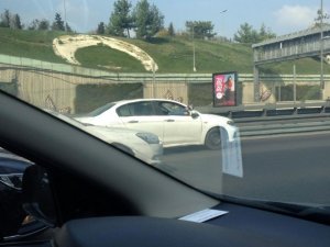 E-5 karayolunda şoke eden görüntü