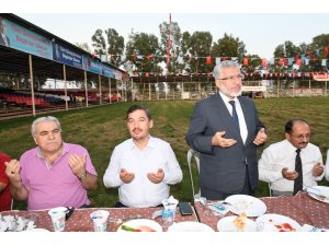 Aksu protokolü ile sporcular kaynaştı