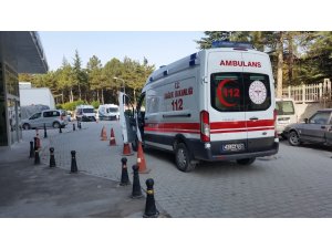 Ekim mibzerinin altında kalan kişi hastanelik oldu