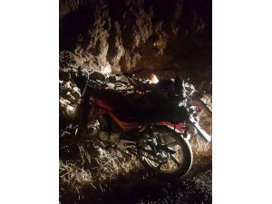 Sepetli motosiklet takla attı:  1 yaralı