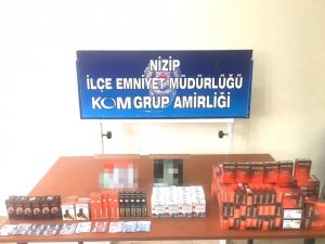 Nizip’te kaçak sigara ve cinsel uyarıcı hap ele geçirildi