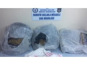 Batman’da 27 kilo 500 gram uyuşturucu madde ele geçirildi