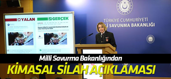 MSB'den Kimyasal silah açıklaması