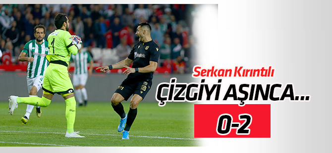 10 kişilik Konyaspor, Malatyaspor'a mağlup oldu