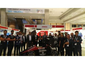 Düzce Üniversitesi öğrencilerinin yaptığı araç fuarda yoğun ilgi gördü