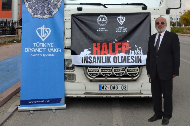 Konya’dan Halep’e 2.  İnsani yardım tırı gönderildi
