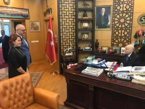 Başkan Ergün MHP Genel Merkezini ziyaret etti