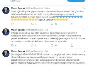 Murat Sancak görevi bırakma kararını askıya aldı