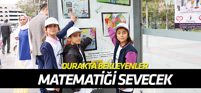 Durakta bekleyen vatandaşlara matematiği sevdirecek