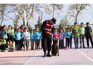 Jandarmadan öğrencilere trafik eğitimi