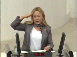 MHP’li kadın milletvekili Esin Kara'dan TBMM’de asker selamı