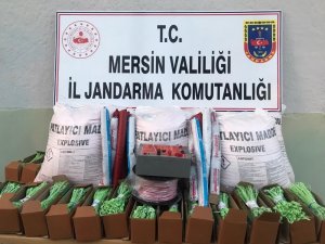 Mersin’de 150 kilo patlayıcı madde ele geçirildi