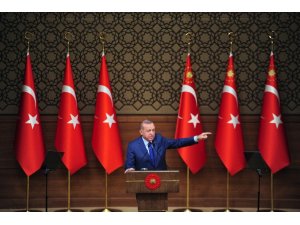 Cumhurbaşkanı Erdoğan: “Barış Pınarı Harekatı ile tam manasıyla takke düşmüş kel görünmüştür”