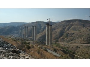 Hadim’de viyadük çalışmaları