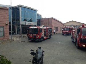 Ambulans Komuta Merkezi’nde yangın paniği
