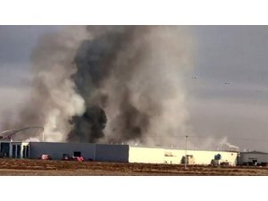 Ereğli Organize Sanayi Bölgesinde fabrika yangını