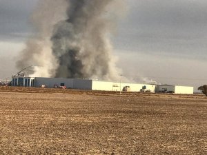 Konya’da fabrika yangını