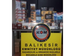 Balıkesir’de kargoyla tütün kaçakçılığına operasyon