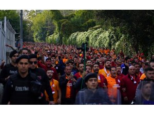 Galatasaray taraftarı Beşiktaş Park’ta