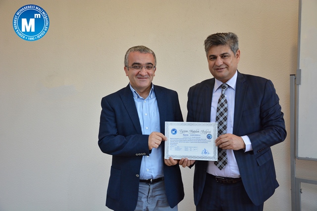 Konya'da 43 bağımsız denetçi sertifikalarını aldı