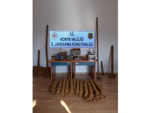 Konya’da jandarmadan kaçak kazı operasyonu