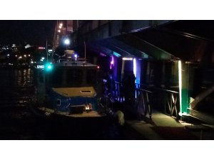 Haliç’e düşen yabancı uyruklu şahıs hastaneye kaldırıldı