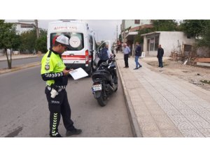 Otomobil ile motosiklet çarpıştı: 1 yaralı