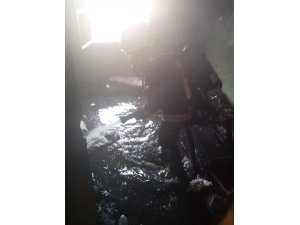 Kimsenin kalmadığı ev yandı