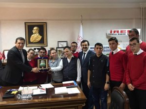 Gökçem’den, Akyüz’e  hayırlı olsun ziyareti