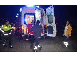 Motosikletten düşen şahıs yaralandı