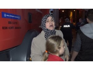 Yangında kiracı yaralandı, ev sahibesi ağladı