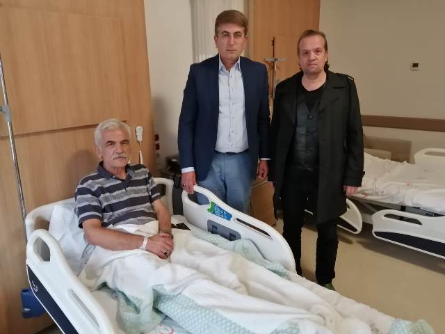 Özdemir ve Arslan’dan Ekmekcioğlu'na geçmiş olsun ziyareti