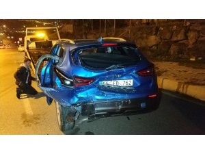 Samsun’da minibüs otomobile çarptı: 5 yaralı