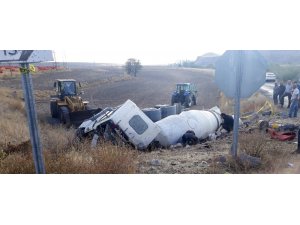 Yozgat’ta beton mikseri devrildi: 1 ölü