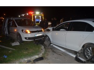 Bafra’da trafik kazası: 7 yaralı