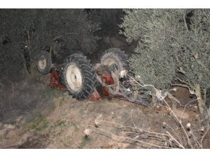 Karacasu’da traktör kazası:  2 yaralı
