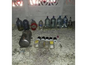 Tekirdağ’da 333 litre kaçak içki ele geçirildi