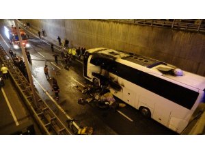 Faciadan dönüldü: Yolcu otobüsünde yangın çıktı