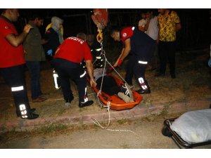 Yük trenin çarptığı kişi ağır yaralandı