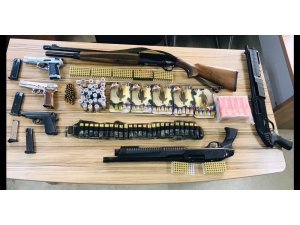 Polis uygulamasında 10 silah yakalandı