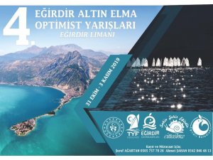 4. Altın Elma Optimist Yelken Yarışları Eğirdir Gölü’nde yapılıyor