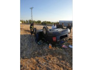 Devrilen otomobilin sürücüsü hayatını kaybetti