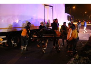 Kaza yapan araçtan yaralı çıktı, aklında cep telefonu vardı